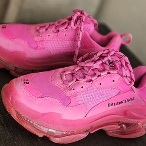 Balenciaga Women's Vibrant Pink Sneakers
